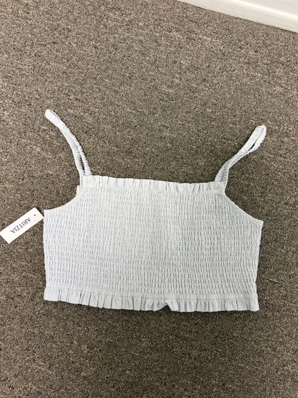 NWT Aritzia Linen Cotten Blend Crop Top